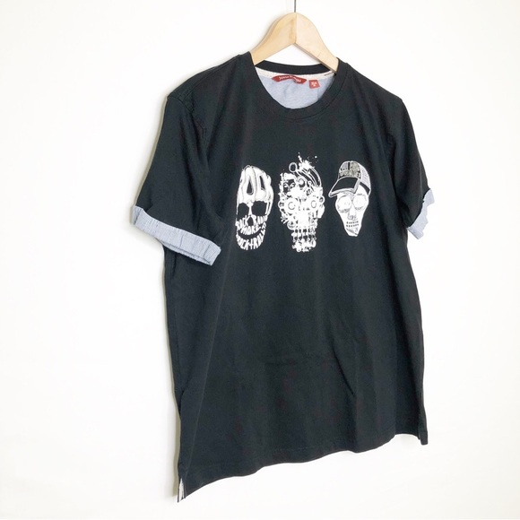 John Players Black graphic print T-shirt - Picture 7 of 9